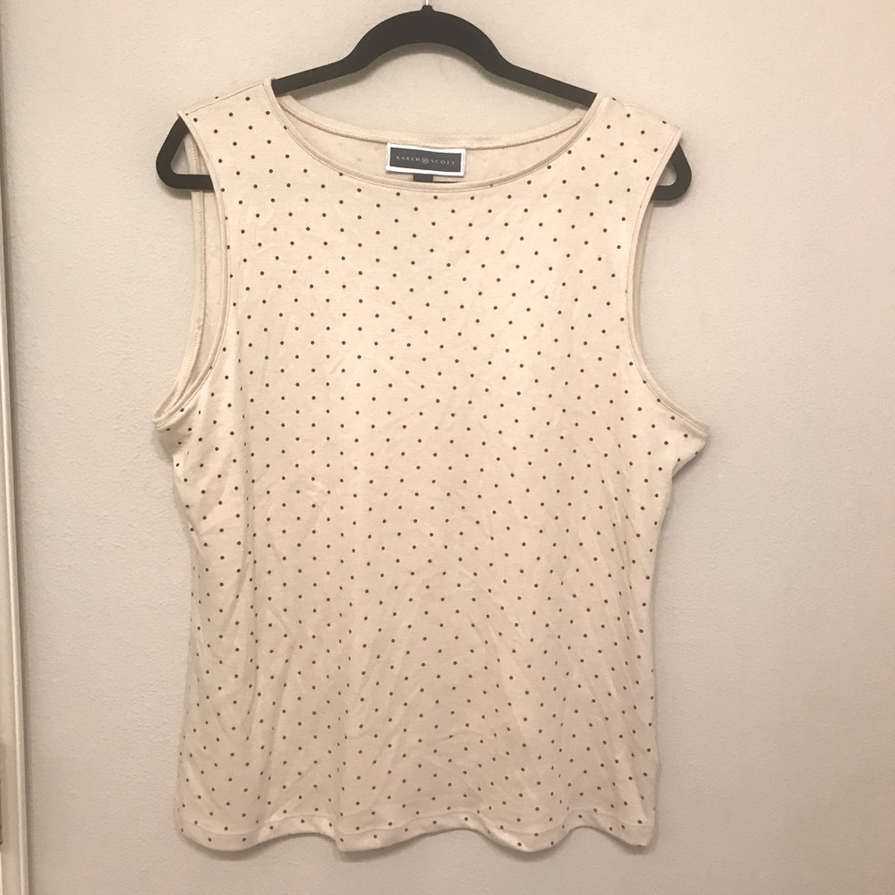 Karen Scott Boatneck Tank, Pet XL